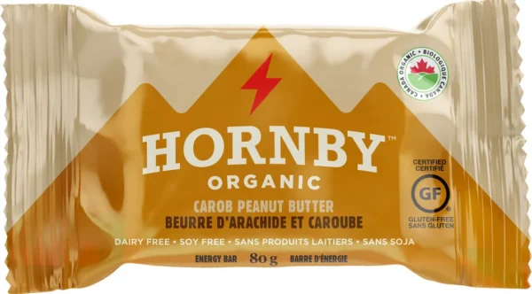 Barre caroube et beurre d'arachide de Hornby Organic