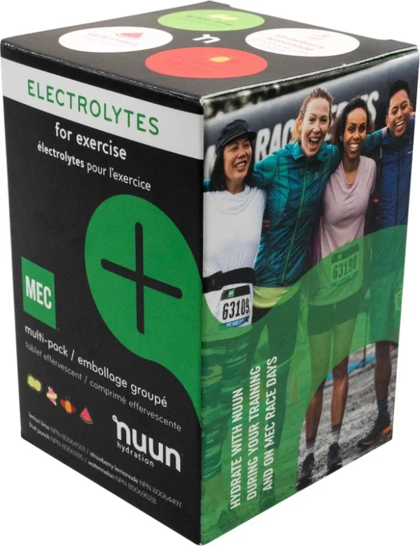Ensemble de comprimés d'électrolytes MEC de Nuun