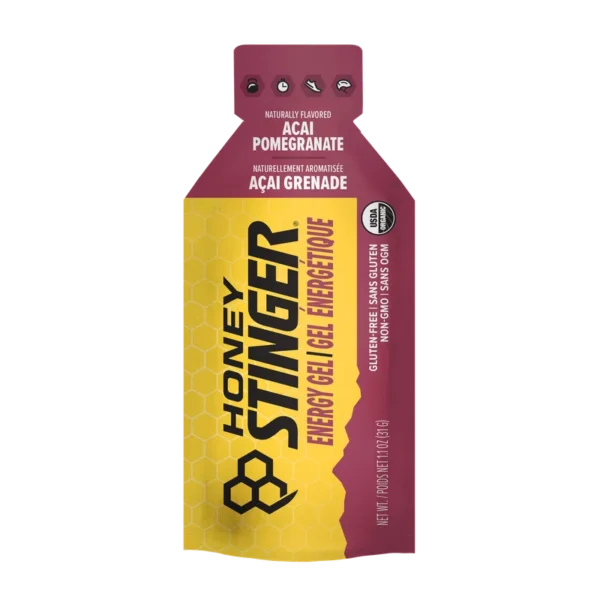 Gel énergétique biologique grenade et açaï de Honey Stinger