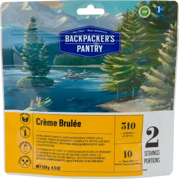 Crème brûlée de Backpacker's Pantry