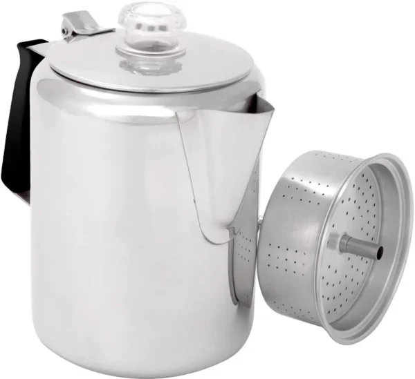 Percolateur en acier inoxydable Glacier (9 tasses) de GSI