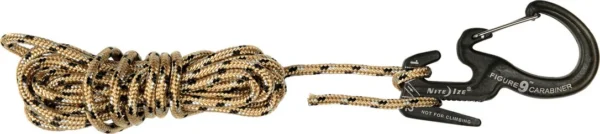 Mousqueton Figure 9 avec corde de Nite Ize
