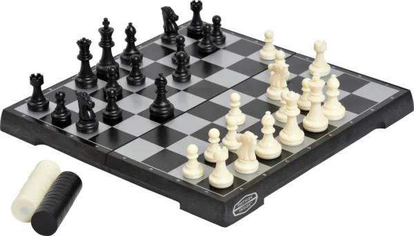 Jeu d'échecs et de dames magnétique pour le camping de Outside Inside
