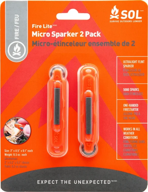 Allume-feu Micro Sparker (paquet de 2) de Survive Outdoors Longer