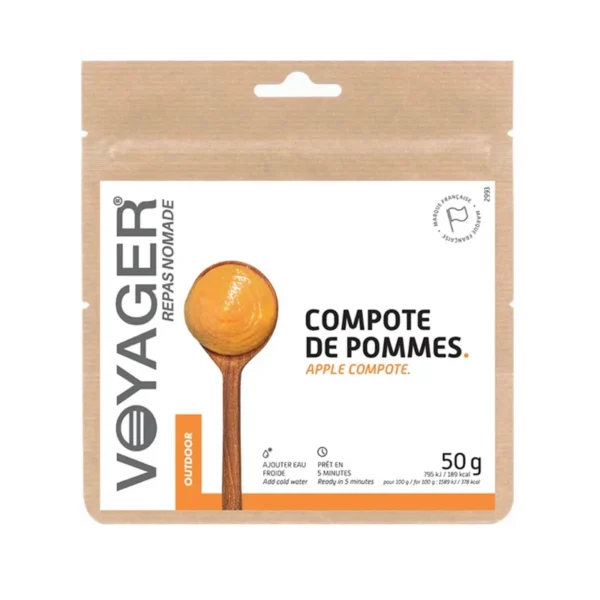 Compote de pommes lyophilisée
