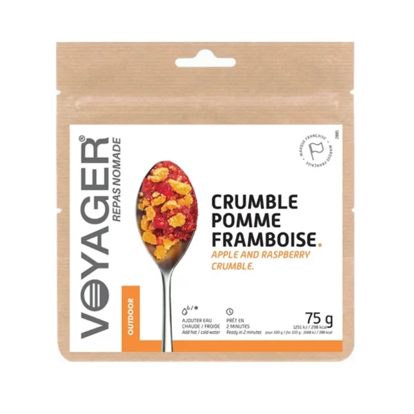 Crumble pomme-framboise lyophilisé