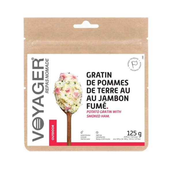 Gratin de pommes de terre au jambon fumé lyophilisé