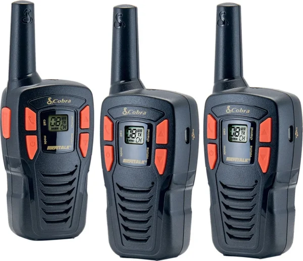 Émetteurs-récepteurs portatifs compacts FRS 26 km (paquet de 3) de Cobra