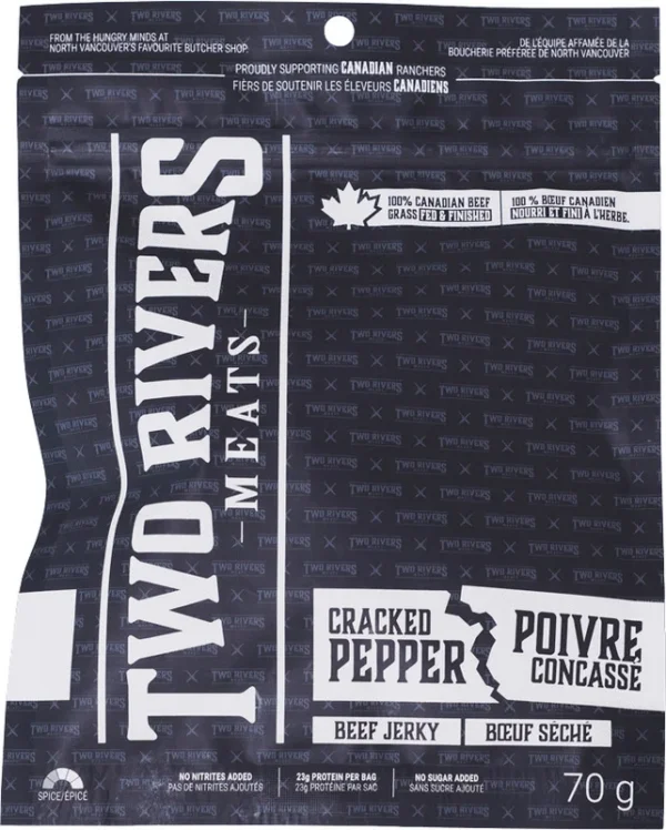Cracked Pepper Beef Jerky de Two Rivers