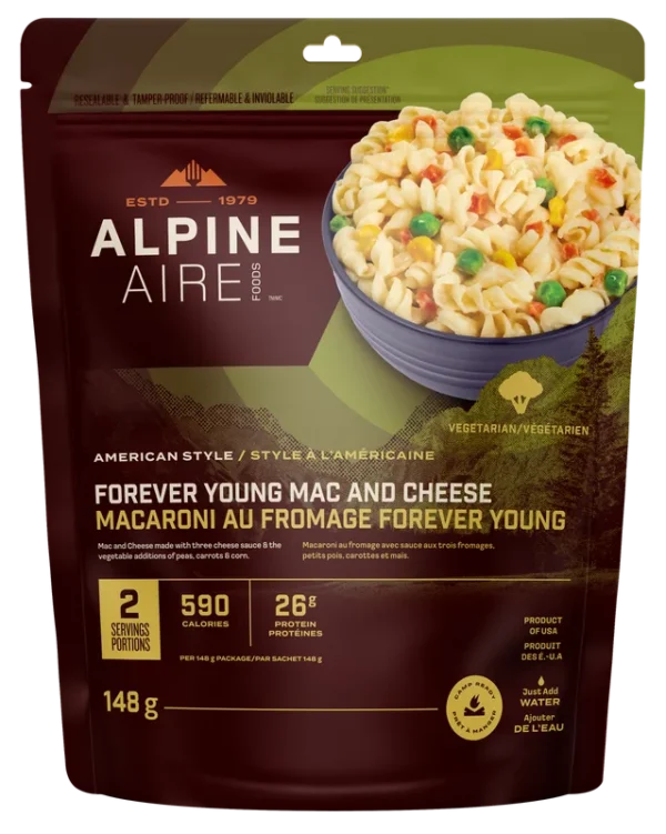 Macaroni au fromage Forever Young de AlpineAire