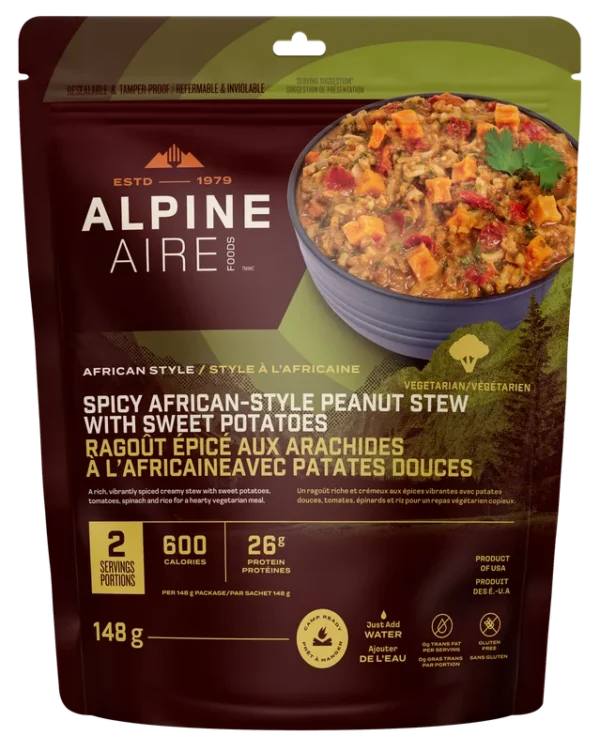 Ragoût d’arachides africain épicé patates douces de AlpineAire