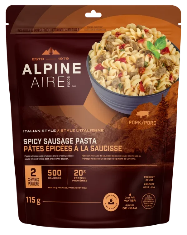 Pâtes à la saucisse épicées de AlpineAire
