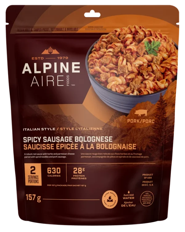 Pâtes bolognaises épicées de AlpineAire