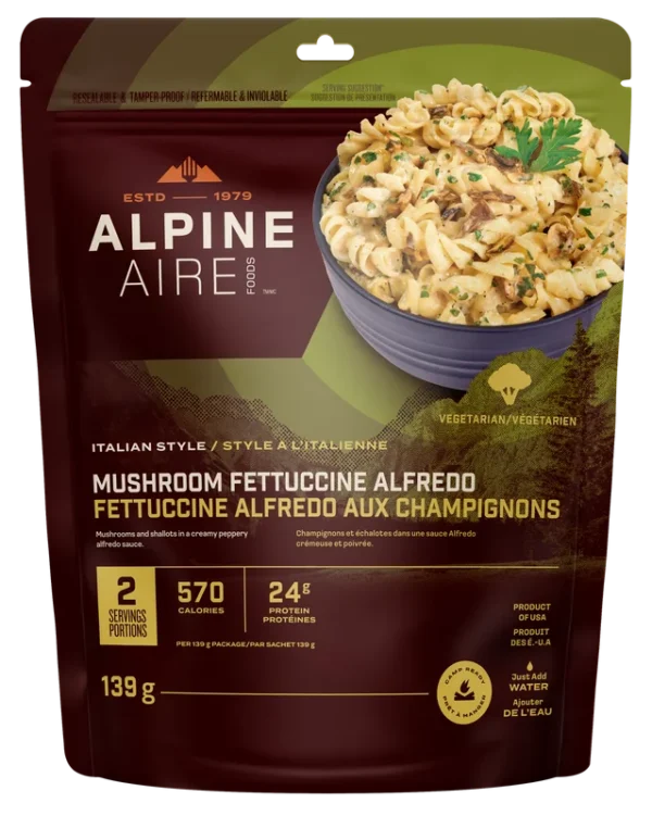 Fettuccine Alfredo aux champignons sauvages de AlpineAire