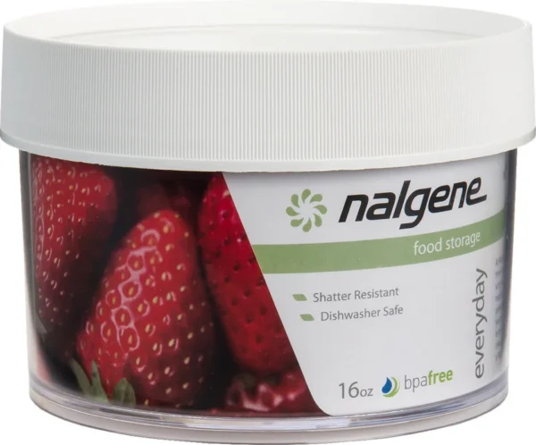 Pot WM à côté droit avec couvercle blanc Sustain de Nalgene
