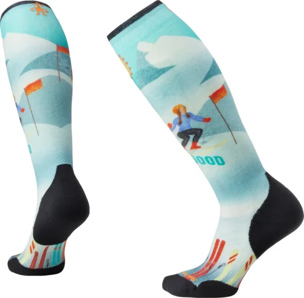 Bas de ski coussin imprimé Neige Lapin OTC de Smartwool – Femmes