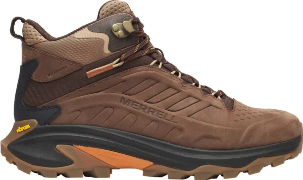 Chaussures imp. cuir rando léger mid Moab Speed de Merrell – Hommes