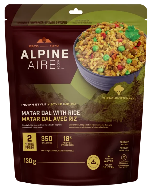 Matar Dal avec riz de AlpineAire