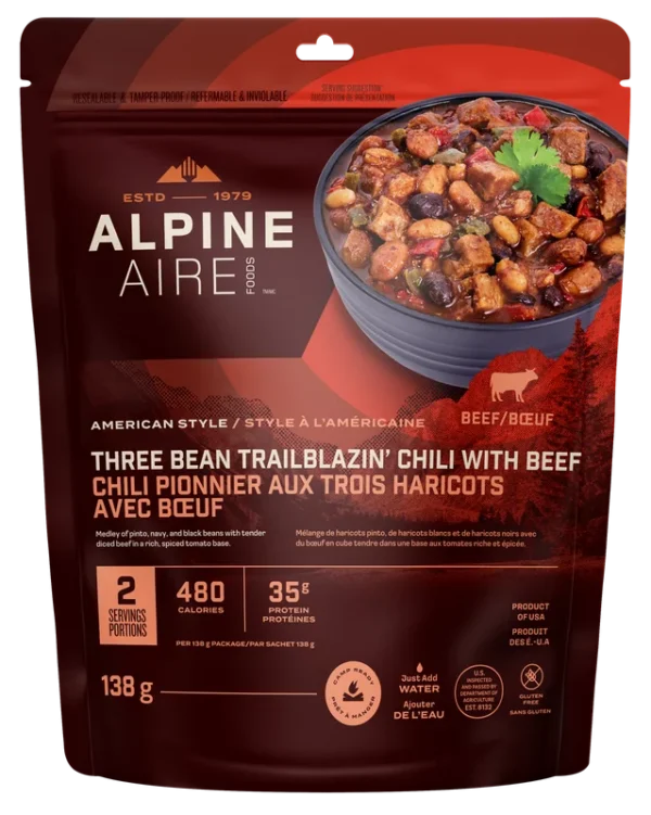 Chili pionnier aux trois haricots avec bœuf de AlpineAire