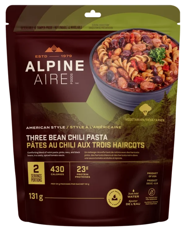 Pâtes au chili 3 haricots de AlpineAire