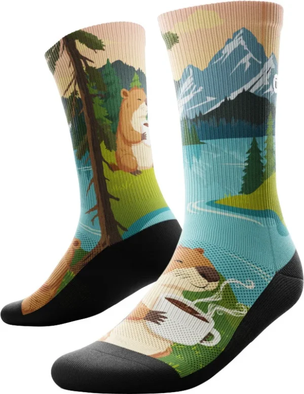 Chaussette Beaver Buzz Crew de Outway – Unisexe