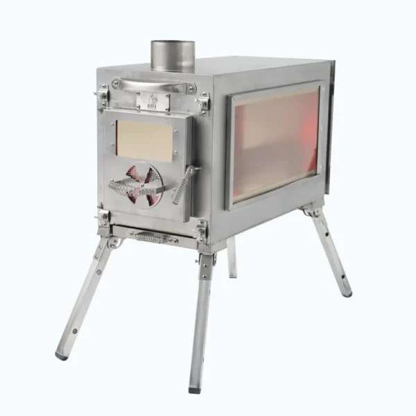 Medium Wood Stove With Fire-Resistant Glass « Caminus M »